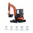 MINIEXCAVADORA 3.500 KG